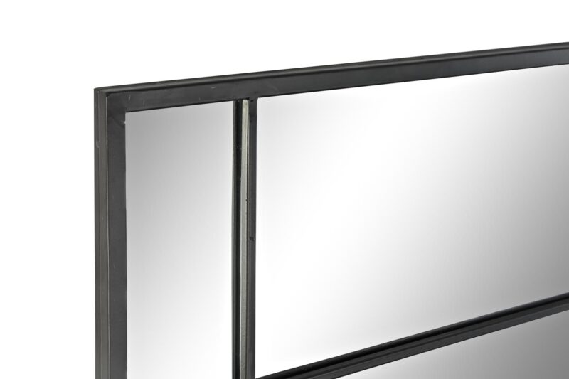 Espejo hierro cristal 90x2x180 negro