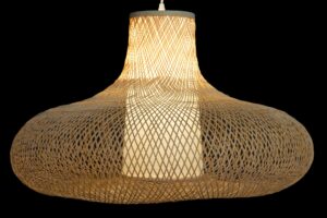 Lámpara de techo bambú 75 x 75 x 48 cm