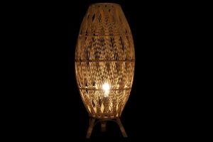 Lámpara de sobremesa bambú 40 x 40 x 87 cm
