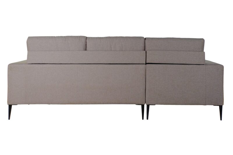 Sofa poliester metal 240x160x85 chaiselongue