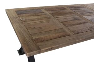 Mesa madera reciclada metal 200 x 100 x 78 cm