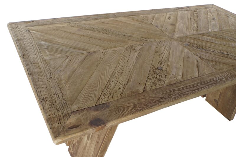 Mesa comedor madera reciclada 180x95x76 natural