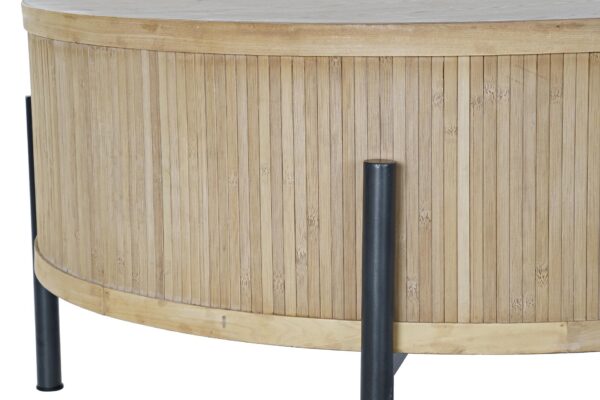 Mesa de centro madera metal 81 x 81 x 40 cm