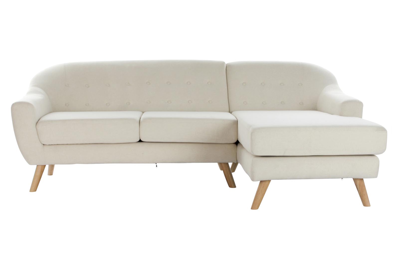 Dekodonia SOFA CHAISELONGUE RUBBERWOOD