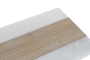 Tabla cortar bambú marmol 38 x 18 x 1 cm