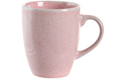 Mug gres esmaltado 12x8x10 330ml rosa
