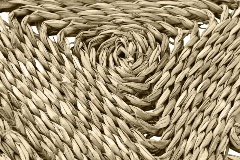 Alfombra fibra seagrass 150x150x1 estrella natural