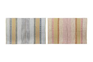 Set de 2 alfombras algodón yute 120 x 180 x 1 cm