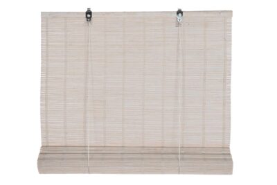 Estor bambu 60x2x175 enrollable barnizado blanco